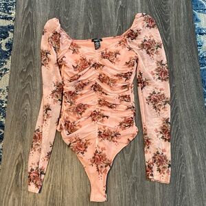 Rue21 floral pink bodysuit